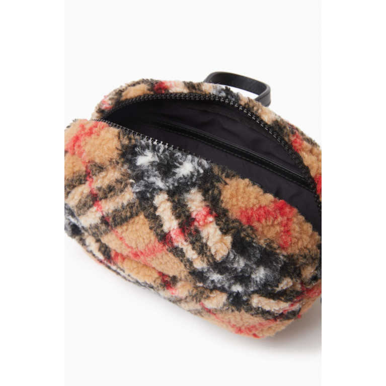 Burberry - Check Belt Bag in Fleece