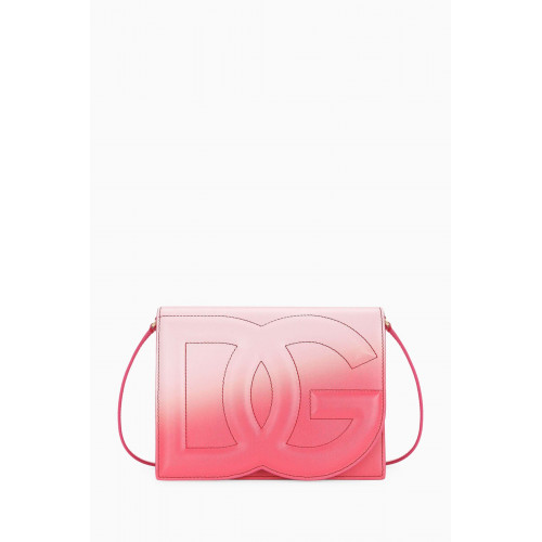Dolce & Gabbana - Small DG Logo Ombré Crossbody Bag in Leather