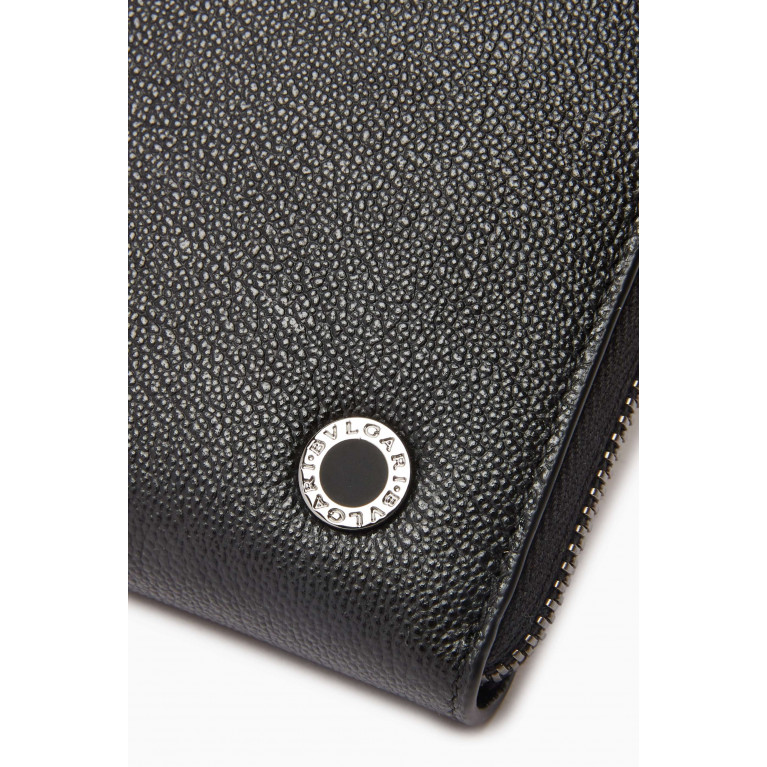 BVLGARI - BVLGARI BVLGARI Large Zipped Wallet in Leather