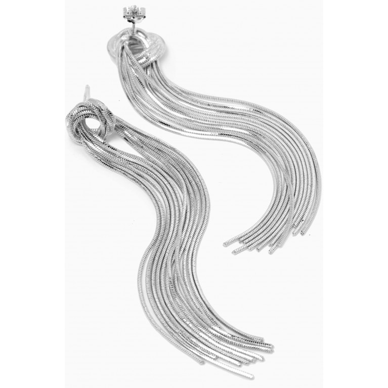 The Jewels Jar - Clara Tassel Earrings in Sterling Silver