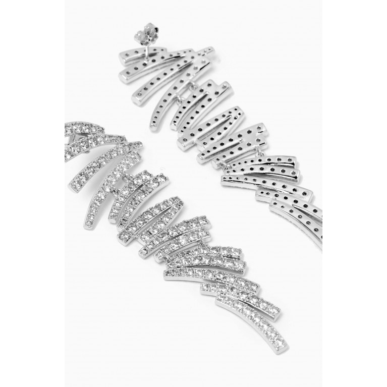 The Jewels Jar - Ayla Chandelier Earrings in Sterling Silver