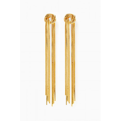 The Jewels Jar - Clara Tassel Earrings in Gold-plated Sterling Silver