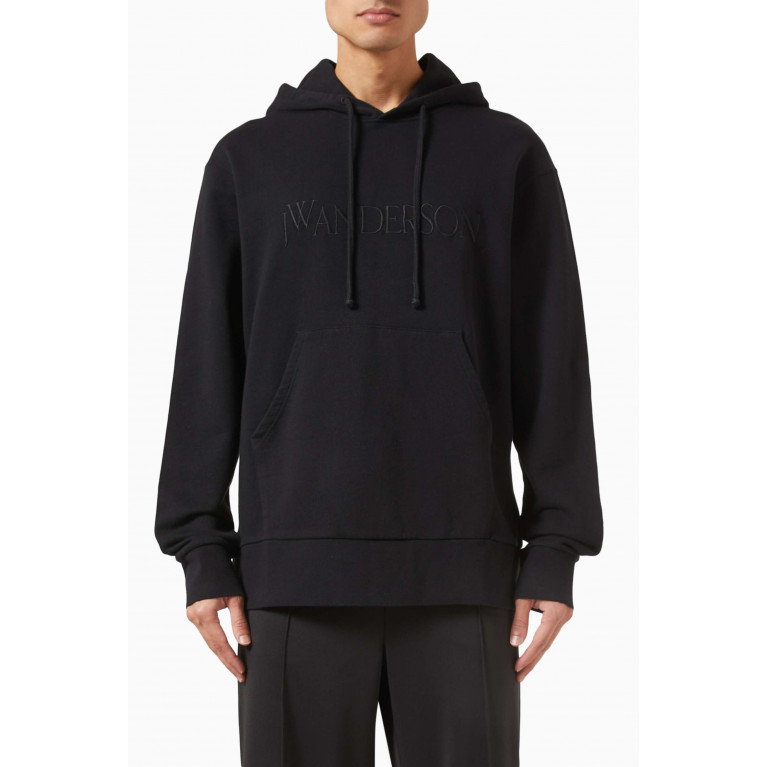 Jw Anderson - Logo-embroidered Hoodie in Cotton