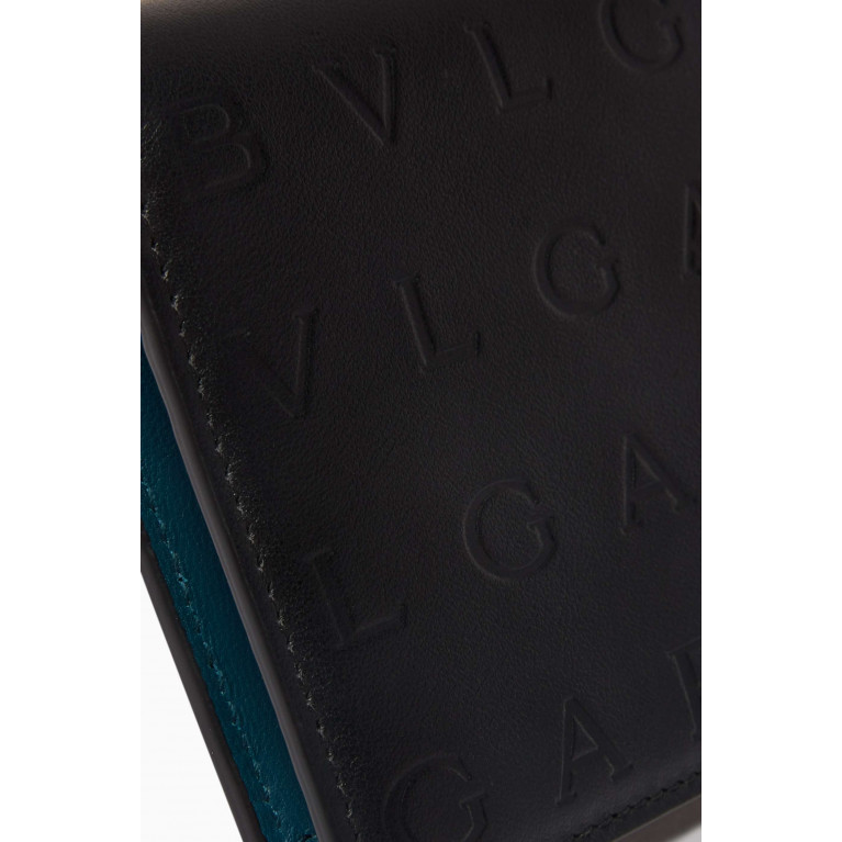 BVLGARI - Logo Infinitum Compact Wallet in Calfskin