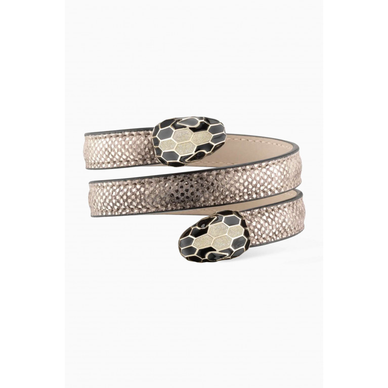 BVLGARI - Serpenti Forever Cleopatra Bracelet in Karung Leather