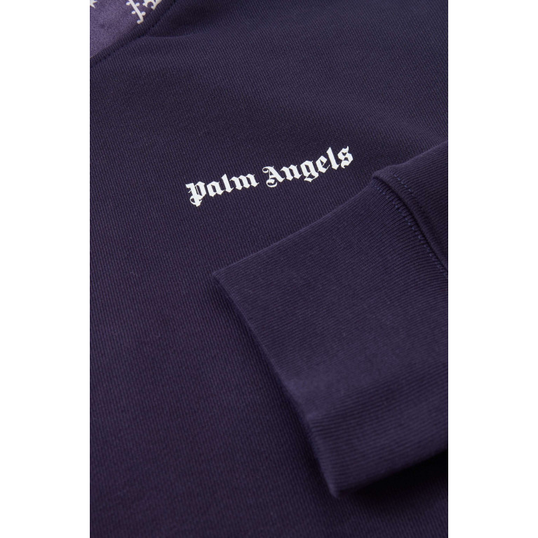 Palm Angels - Paisley Logo Hoodie in Cotton