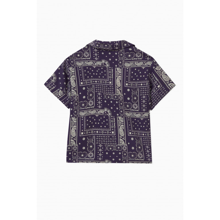 Palm Angels - Astro Paisley Print Shirt in Rayon