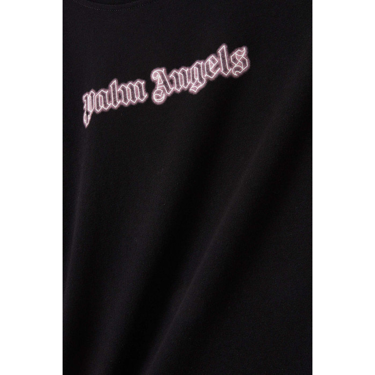 Palm Angels - Neon Logo T-Shirt in Cotton