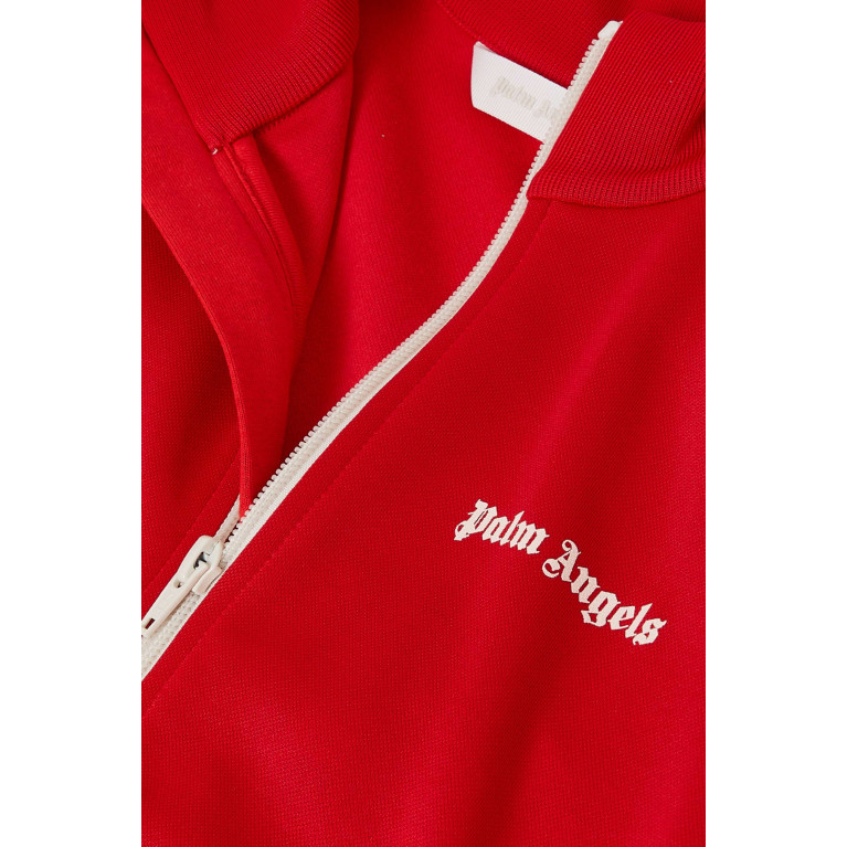 Palm Angels - Logo Print Track Jacket in Cotton-blend