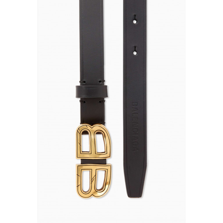 Balenciaga - BB Hourglass Thin Belt in Calfskin