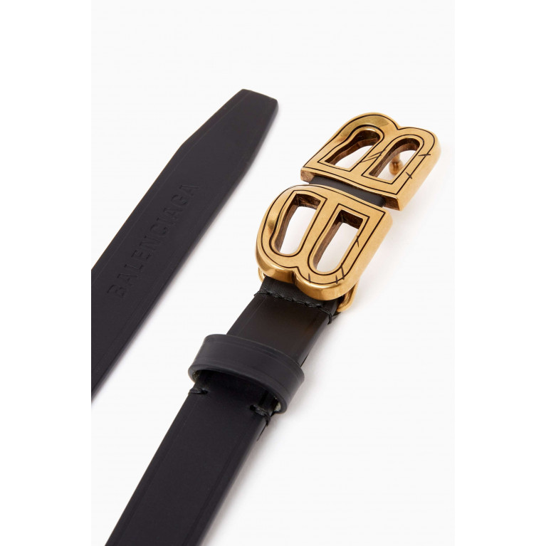 Balenciaga - BB Hourglass Thin Belt in Calfskin