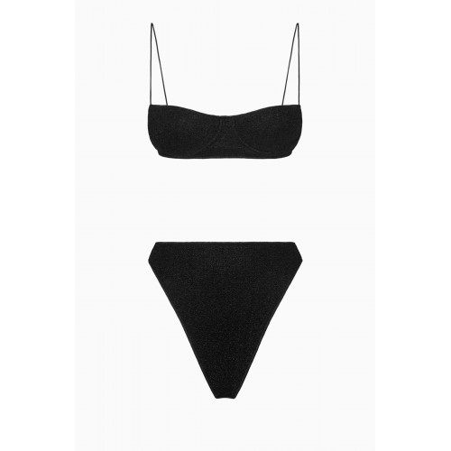 Oséree - Lumiere Balconette Bikini Set Black