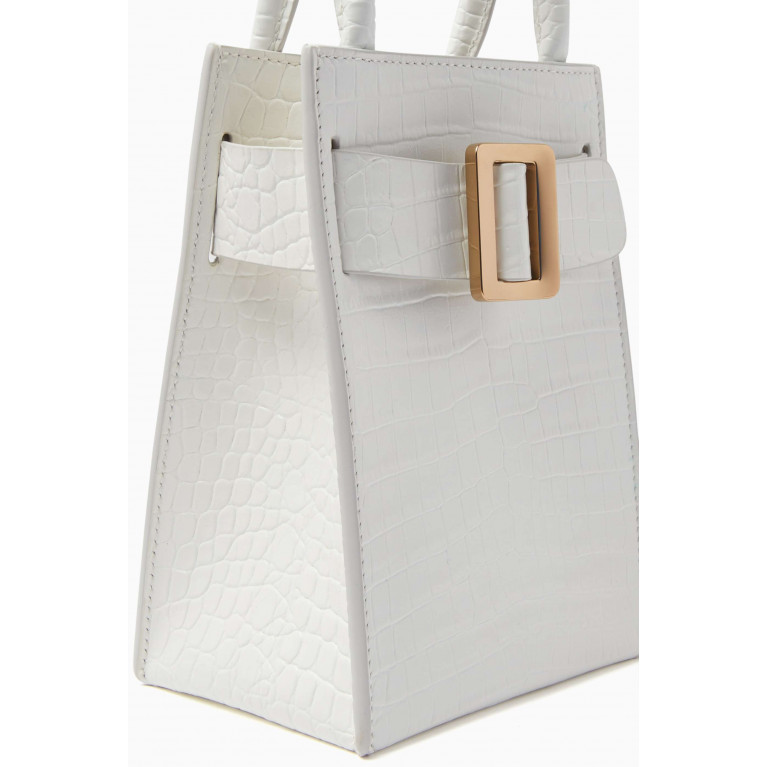 BOYY - Bobby Tourist Croc-Embossed Mini Tote Bag in Leather