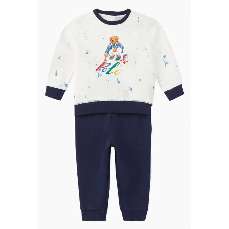 Polo Ralph Lauren - Bear Print Top and Pants Set in Cotton