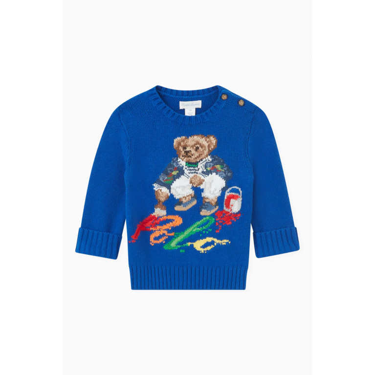Polo Ralph Lauren - Bear Print Sweater in Cotton
