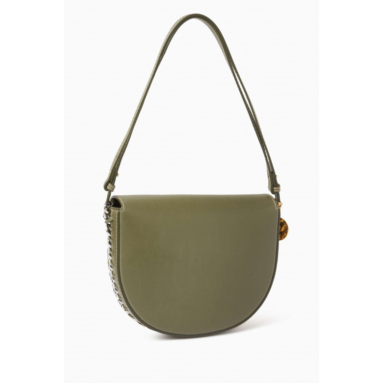 Stella McCartney - Medium Frayme Croc-embossed Flap Shoulder Bag in Eco Alter Leather