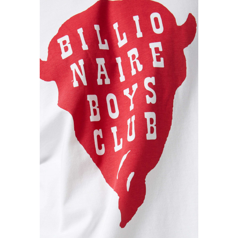 Billionaire Boys Club - Buffalo Logo Print T-Shirt in Cotton White