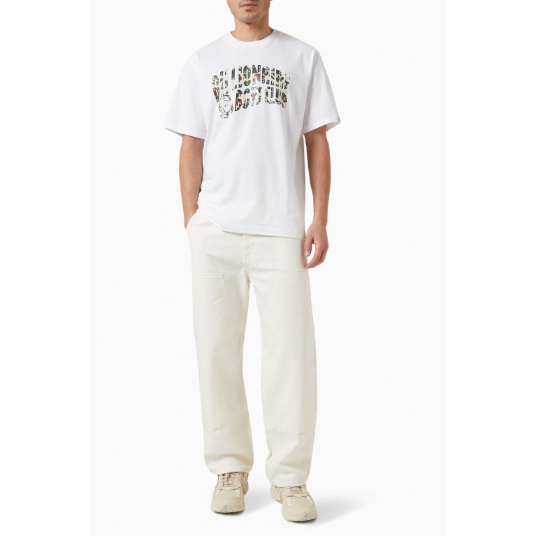Billionaire Boys Club - Duck Camo Arch Logo Print T-shirt in Cotton White