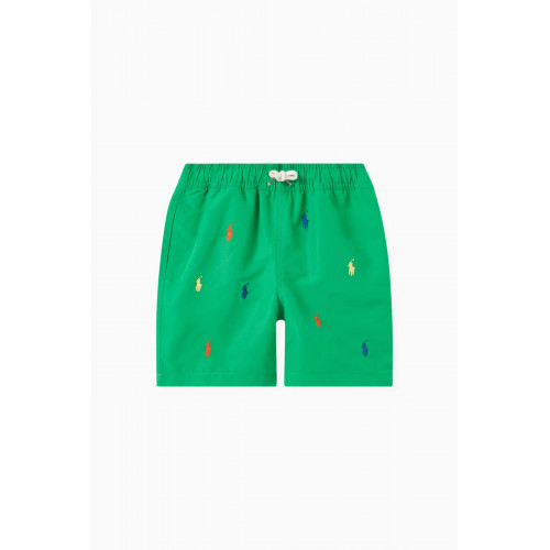 Polo Ralph Lauren - All-over Logo Swim Shorts in Polyester