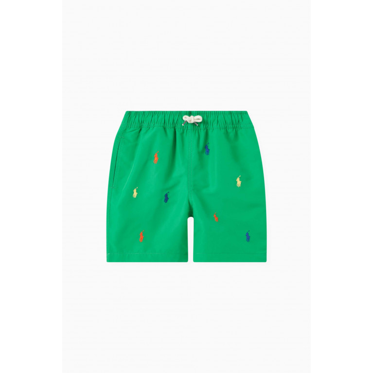 Polo Ralph Lauren - All-over Logo Swim Shorts in Polyester