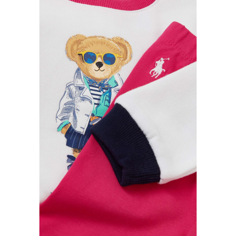 Polo Ralph Lauren - Bear' Logo Top & Leggings Set in Cotton-blend