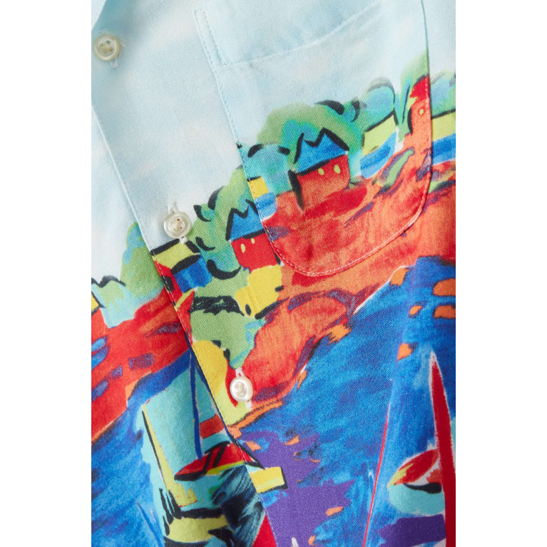 Polo Ralph Lauren - Boat Print Shirt in Rayon