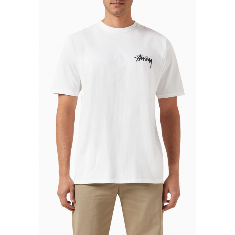 Stussy - Flower T-shirt in Cotton-jersey