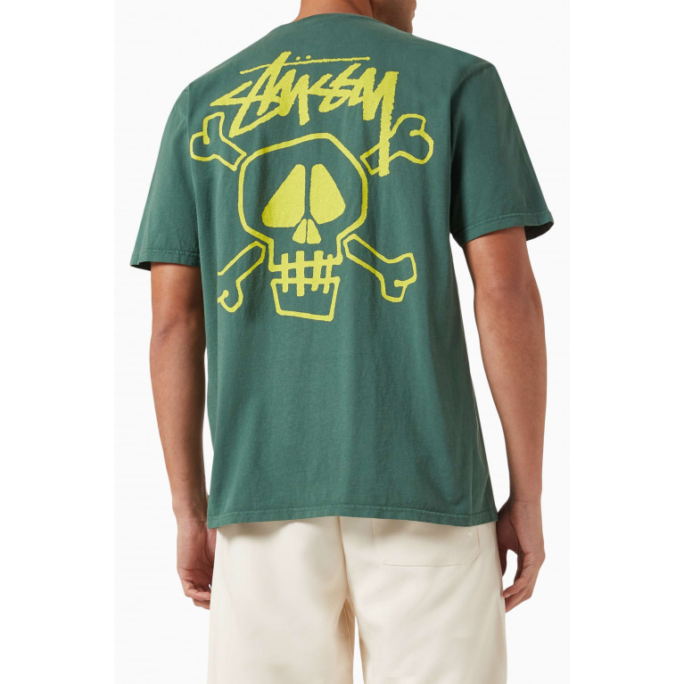 Stussy - Skull & Bones T-shirt in Cotton-jersey