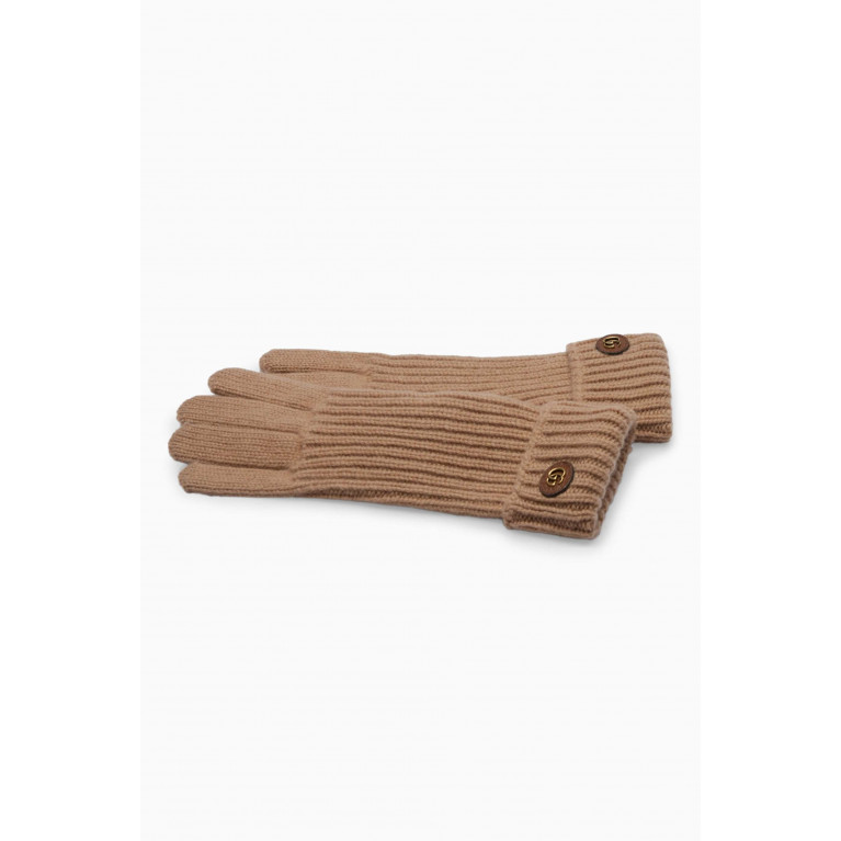 Gucci - Double G Gloves in Wool-cashmere Blend