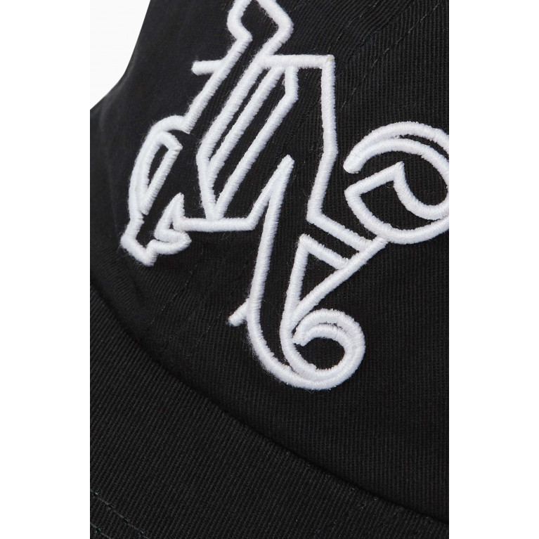 Palm Angels - Monogram Baseball Cap in Cotton Black