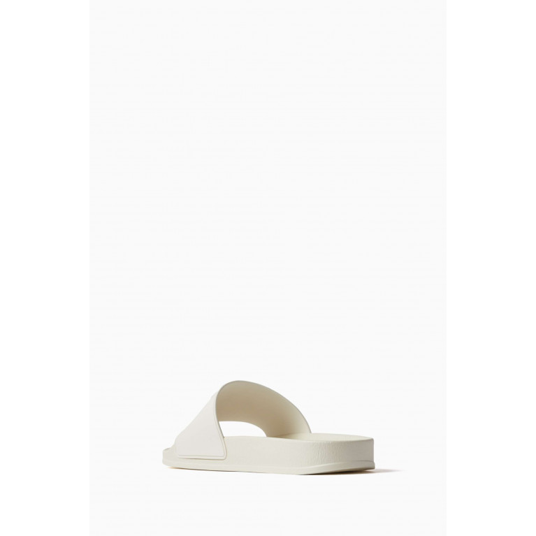 Palm Angels - PA Monogram Pool Sliders in Rubber White
