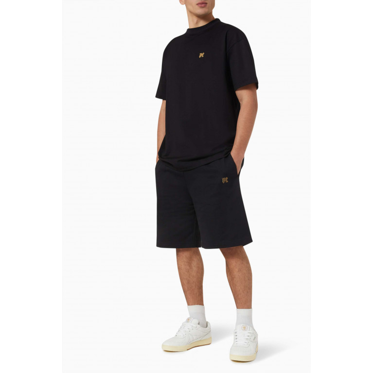 Palm Angels - Monogram-pin Sweat Shorts in Cotton-jersey