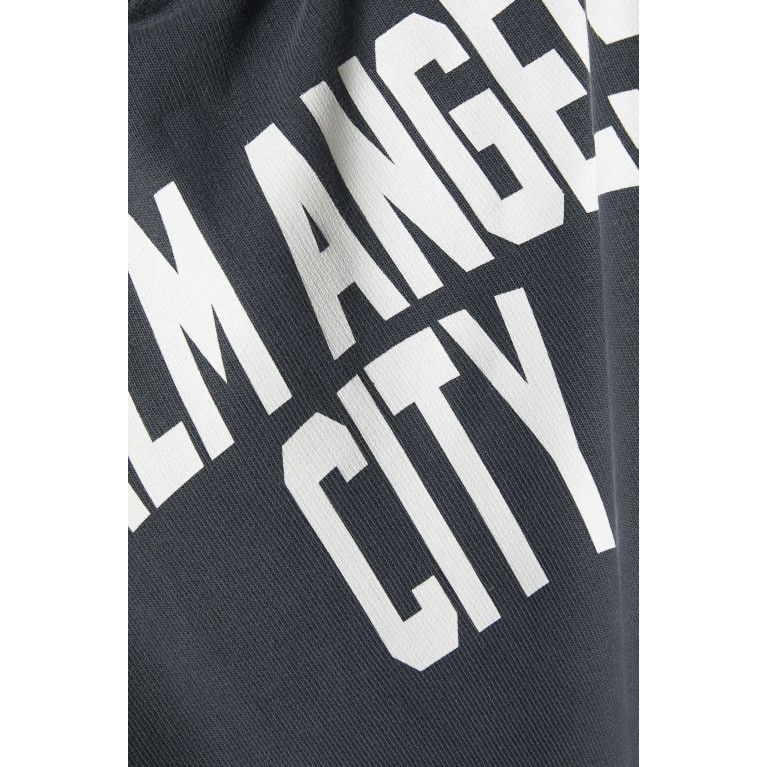 Palm Angels - PA City Logo Washed Hoodie in Cotton