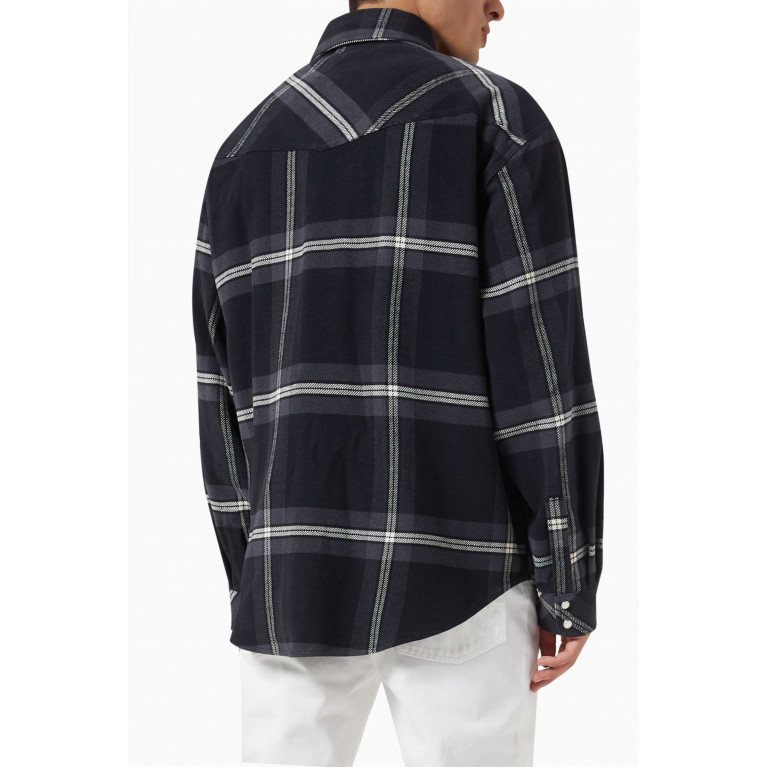 Palm Angels - Monogram Check Overshirt in Cotton
