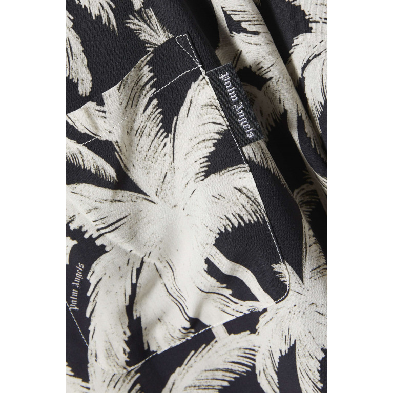 Palm Angels - Palms Print Bowling Shirt in Viscose