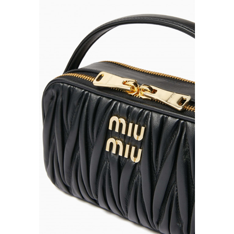 Miu Miu - Small Shoulder Bag in Matelassé Nappa Leather