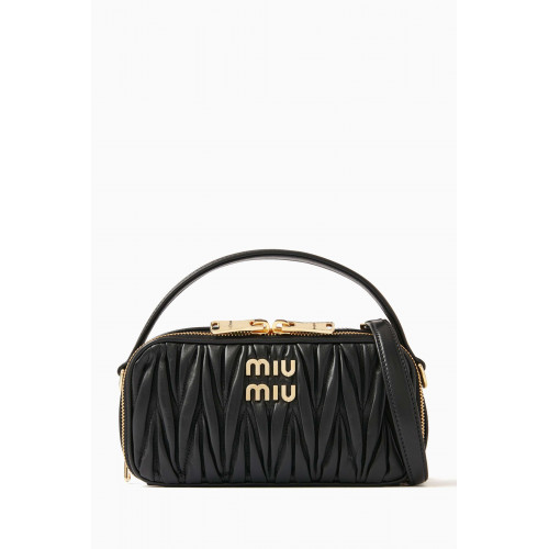 Miu Miu - Small Shoulder Bag in Matelassé Nappa Leather