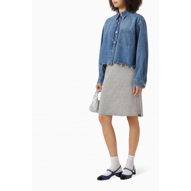 Miu Miu - Midi Skirt in Ribbed Jersey