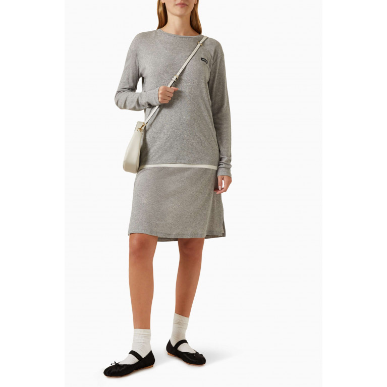 Miu Miu - Embroidered Oversized Hoodie in Cotton-jersey