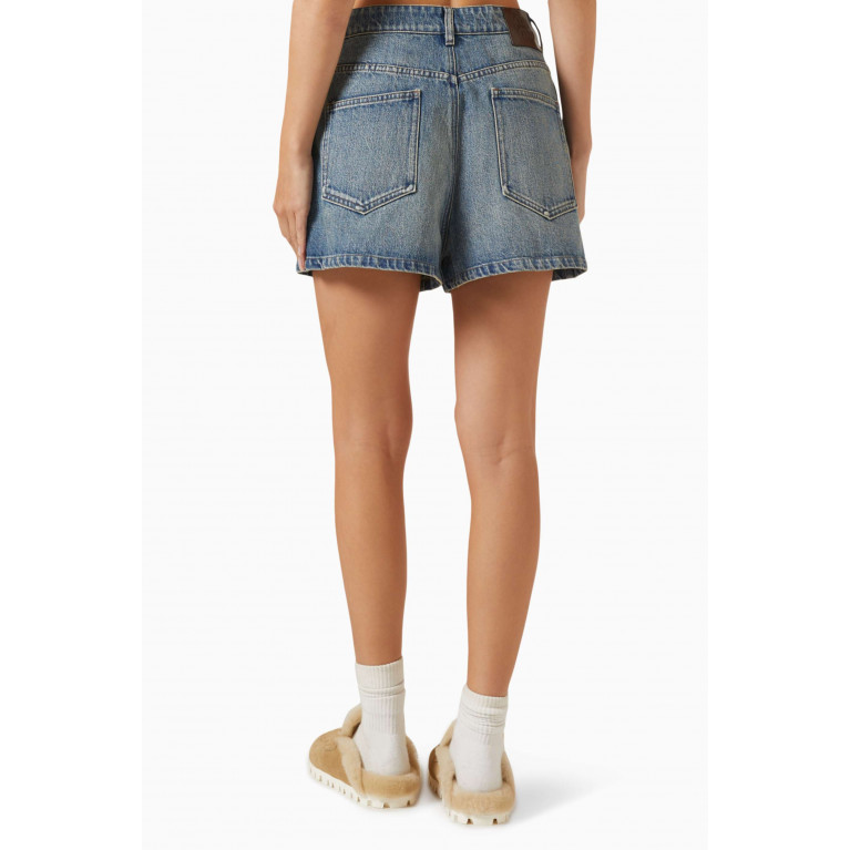 Miu Miu - Loose-fit Shorts in Denim