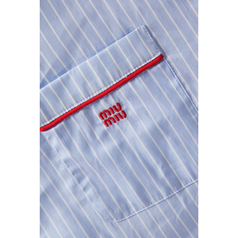 Miu Miu - Camicie Striped Shirt in Cotton