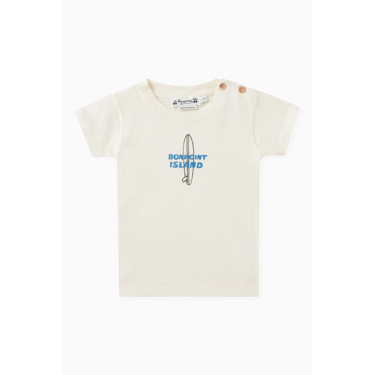 Bonpoint - Tom Surfboard Print T-Shirt in Cotton