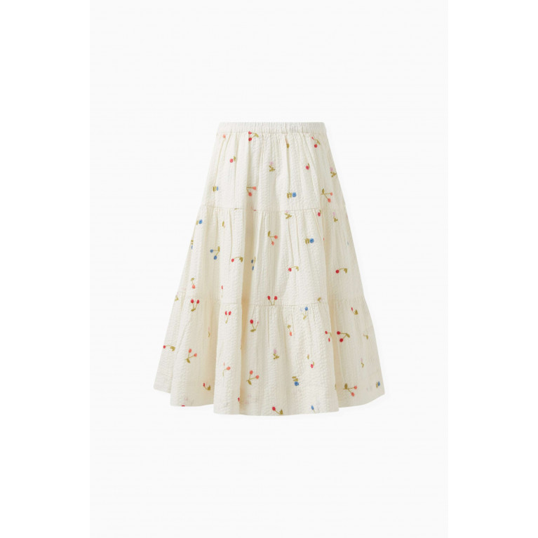 Bonpoint - Lise Cherry Print Skirt in Organic Cotton