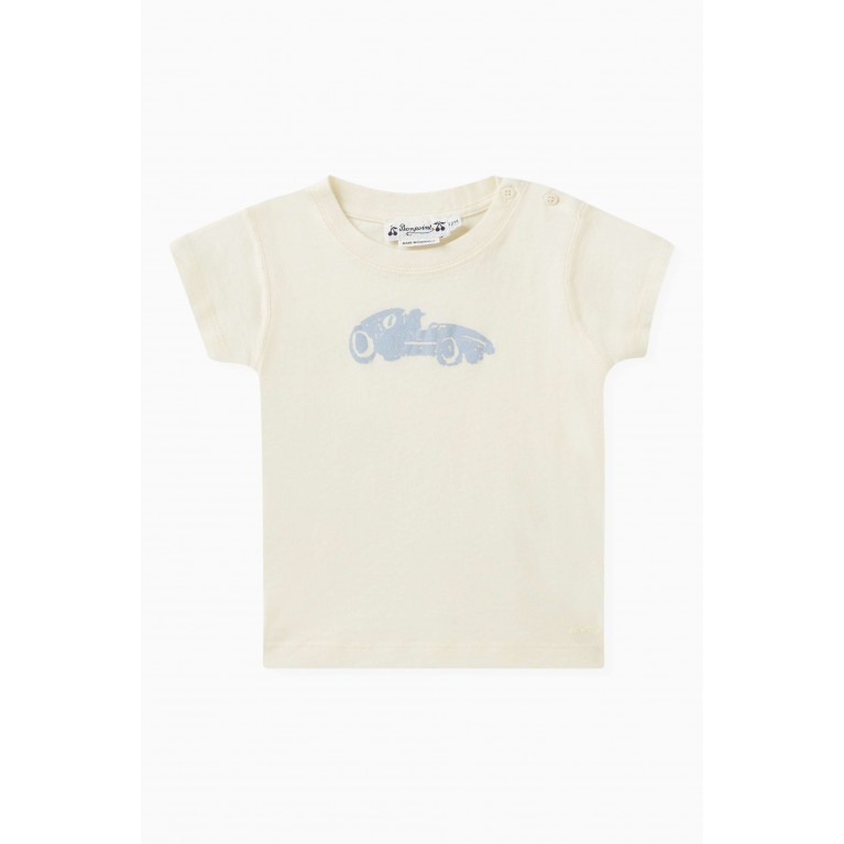 Bonpoint - Car Print T-Shirt in Organic Cotton