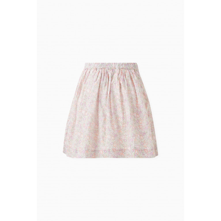Bonpoint - Floral Print Skirt in Organic Cotto