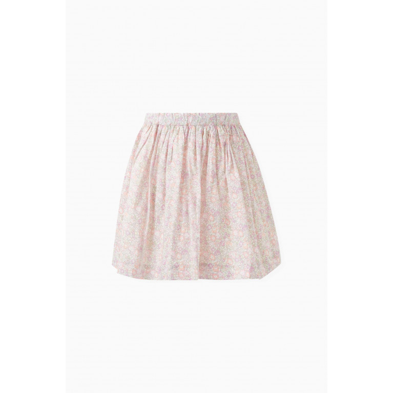 Bonpoint - Floral Print Skirt in Organic Cotto