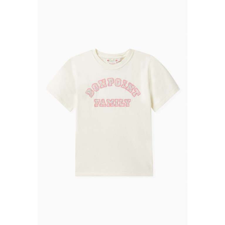 Bonpoint - Graphic Logo T-shirt in Cotton Jersey