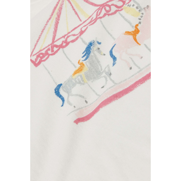 Bonpoint - Carousel Print T-Shirt in Organic Cotton