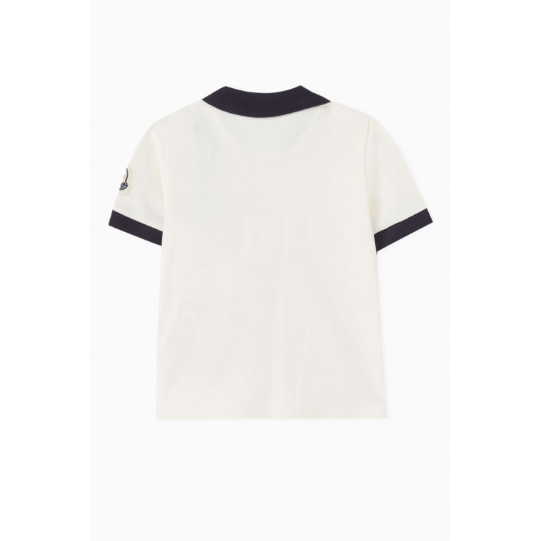 Moncler Enfant - Monogram Polo Shirt in Cotton Piqué