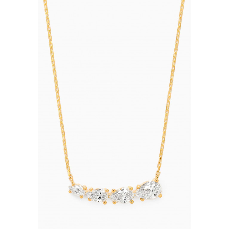 Fergus James - Angel Wing Diamond Pendant Necklace in 18kt Gold
